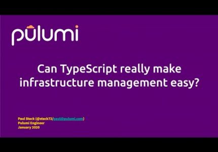 Can TypeScript Make Infrastructure Management Easy?