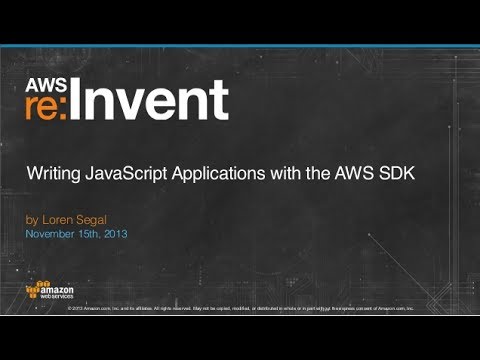 Writing JavaScript Applications with the AWS SDK